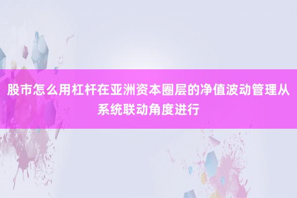 股市怎么用杠杆在亚洲资本圈层的净值波动管理从系统联动角度进行